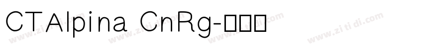 CTAlpina CnRg字体转换